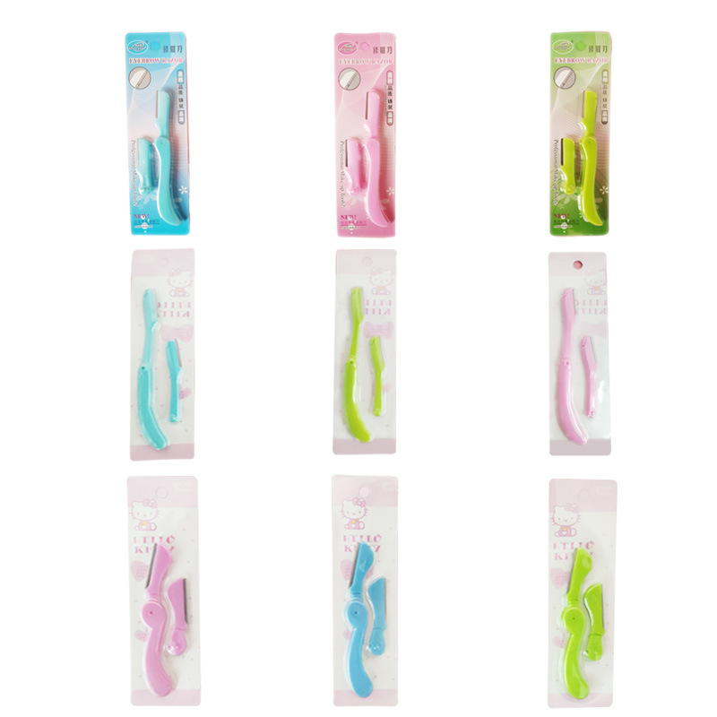 Manufacturers wholesale stainless steel sharp eyebrow shaving knife cosmetic eyebrow shaving knife shaving knife eyebrow trimmer beauty makeup tools Item Picture