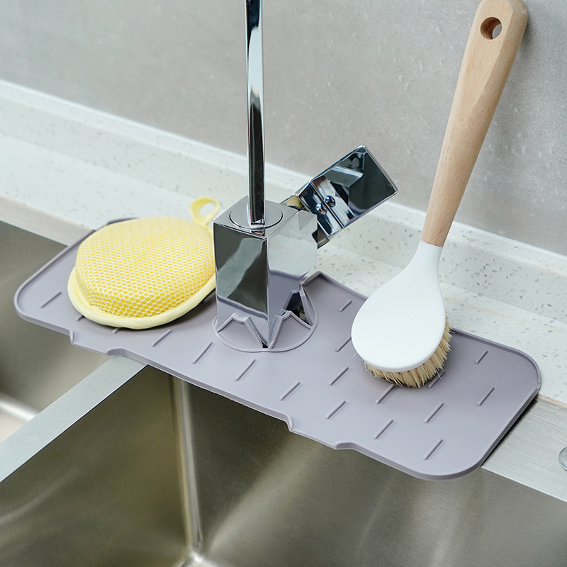 New multi-functional silicone faucet drain pad faucet spatter pad magic kitchen faucet pad full figure