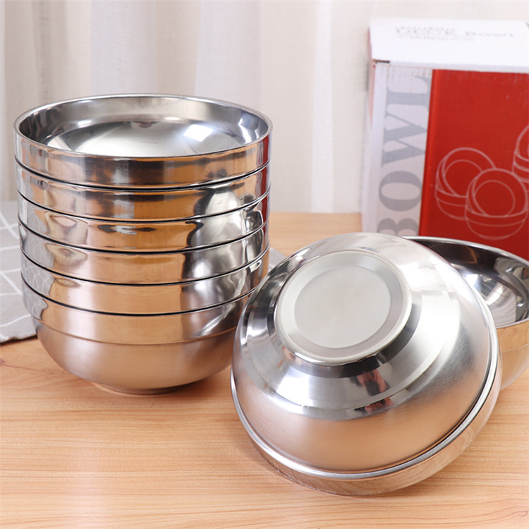 Stainless steel double insulated bowl 13/14/15cm household double insulated stainless steel bowl Application Scenario