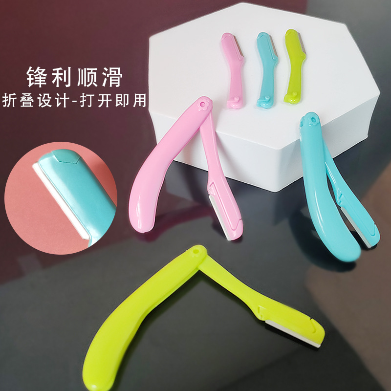 Manufacturers wholesale stainless steel sharp eyebrow shaving knife cosmetic eyebrow shaving knife shaving knife eyebrow trimmer beauty makeup tools details Picture
