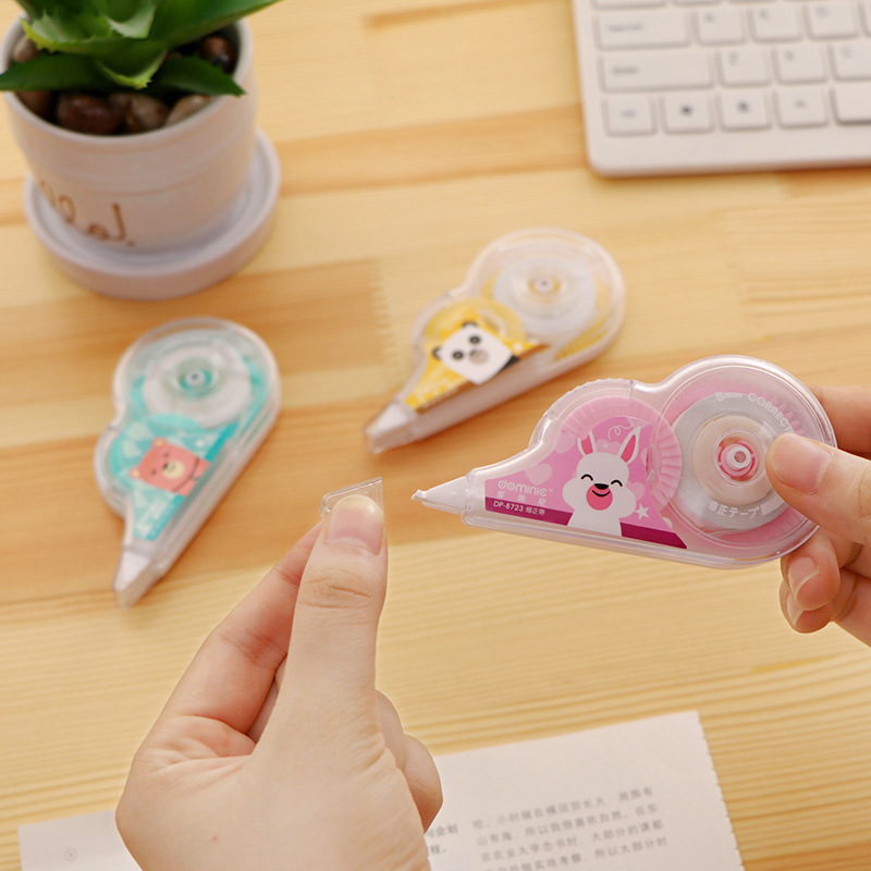 8723 Dormini 28m animal cartoon correction tape altered tape student stationery school supplies wholesale manufacturers Application Scenario