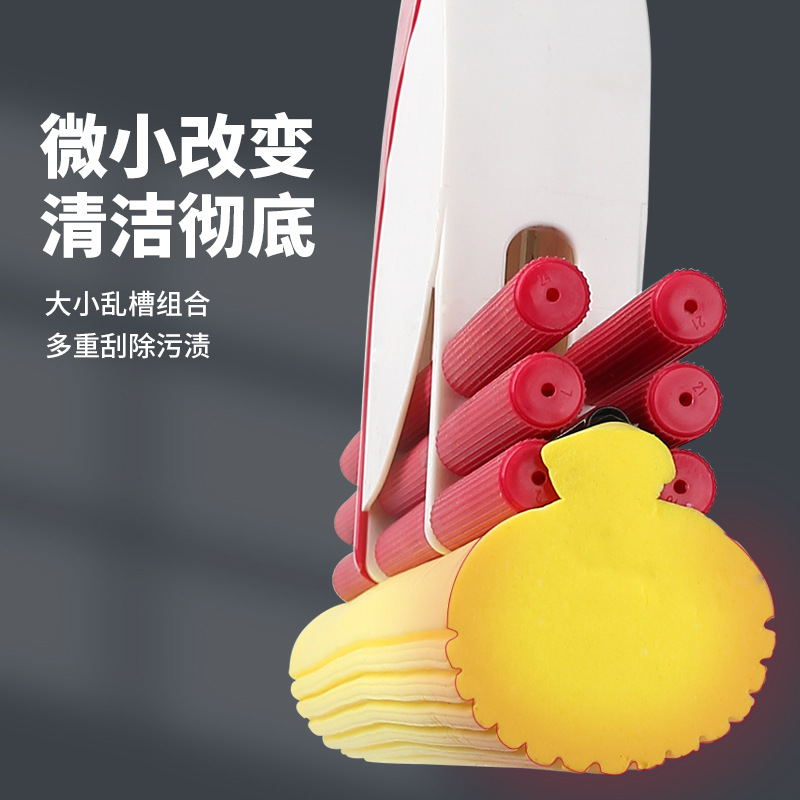 2020 new large 38 upgrade water squeeze large mops rubber cotton household stainless steel roller absorbent sponge drag Specification drawing