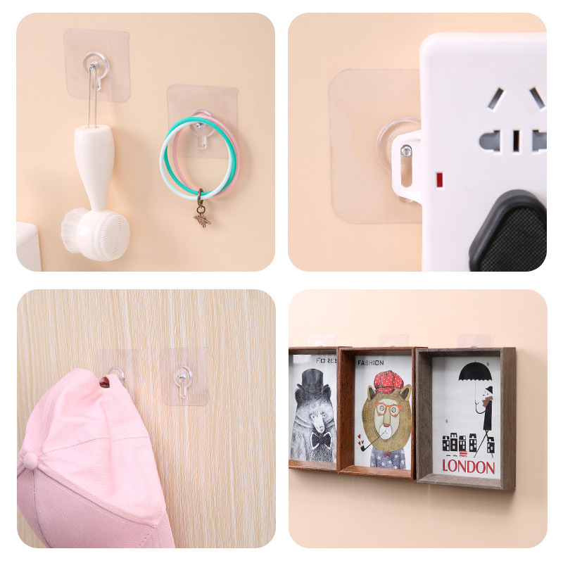 No mark nail no hole screw stick hook picture frame strong stick hook holder wall nail wall hanging picture stick nail Specification drawing