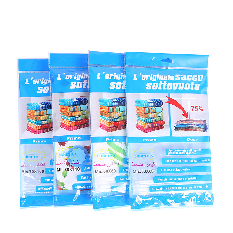 The manufacturer directly supplies vacuum storage bag for vacuum compression bag for household goods for clothing solid color compression bag full figure