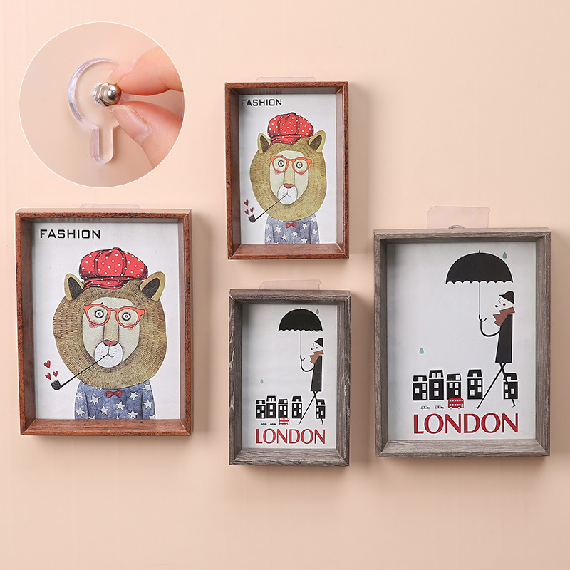 No mark nail no hole screw stick hook picture frame strong stick hook holder wall nail wall hanging picture stick nail details Picture