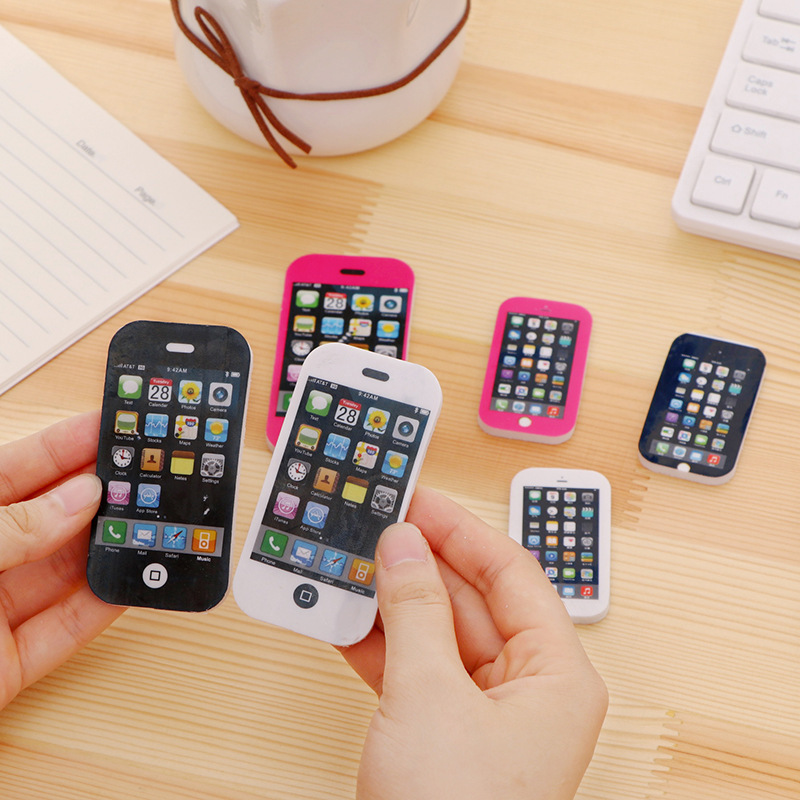 Creative mobile phone modeling eraser mobile phone rubber students rubber students stationery wholesale Taobao source Application Scenario