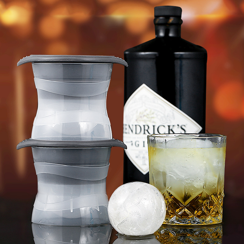Whiskey ice hockey mold round ice cube mold ice cube maker large ice cube maker spherical silicone box full figure