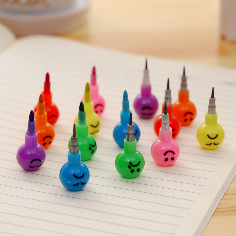Creative 7 section expression candy gourd pencil crayon student pencil stationery school supplies wholesale manufacturers Application Scenario
