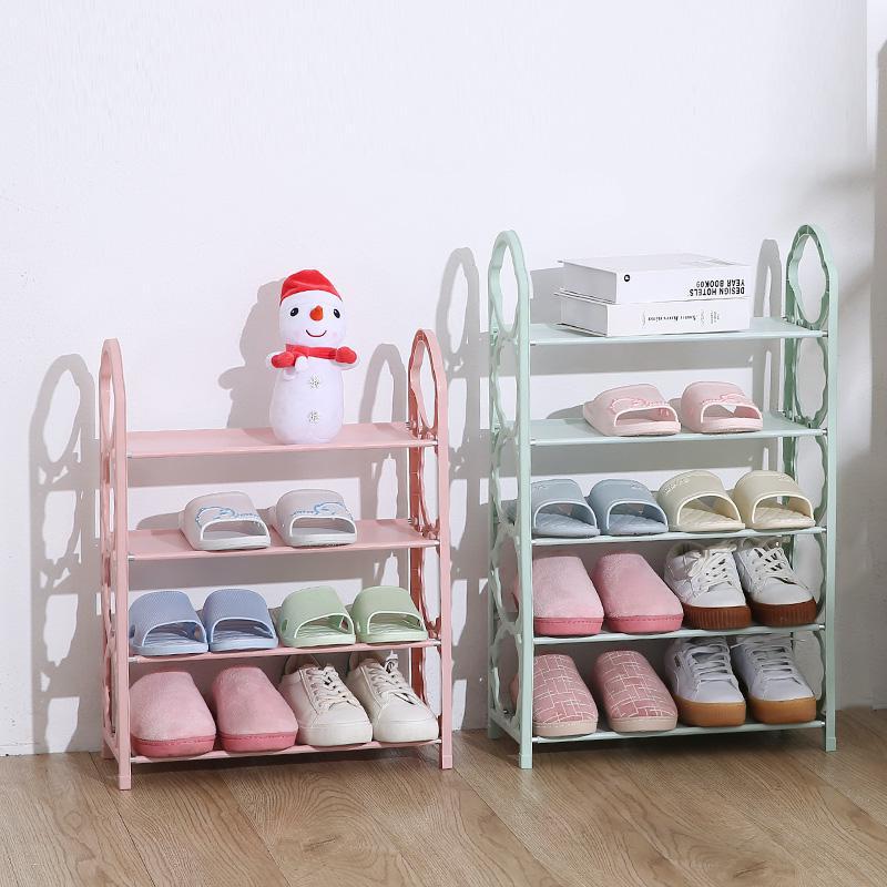Classic practical combination shoe rack four - and five-layer simple combination shelf simple assembly details Picture