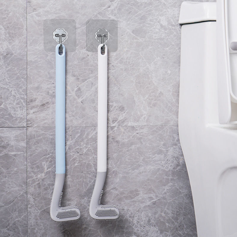 Golf silicone toilet brush household no dead Angle toilet cleaning magic brush hanging wall toilet cleaning brush details Picture