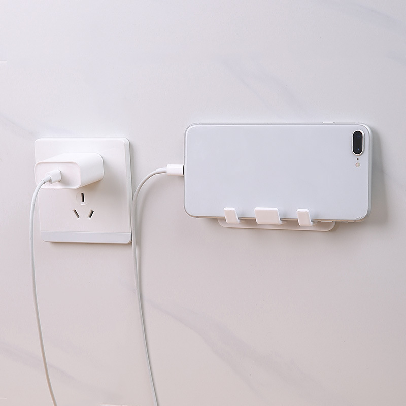 Mobile phone charging socket hook kitchen electrical appliance hanging wire plug stick hook put socket power line storage rack details Picture
