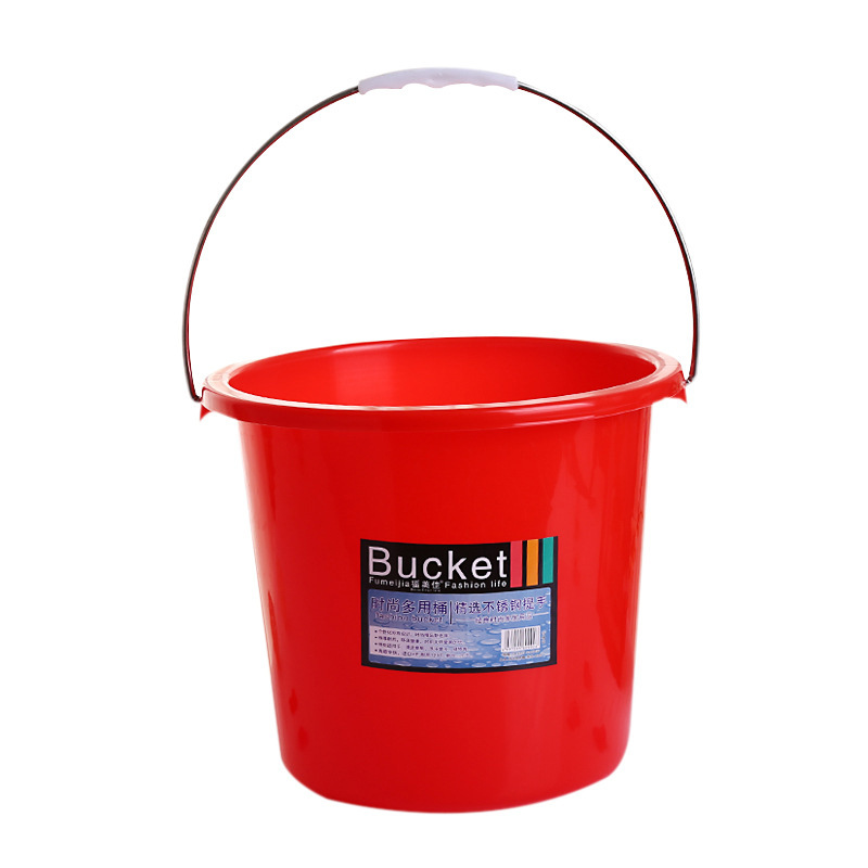 Origin Thickened small plastic bucket 13L smash resistant plastic bucket portable household car wash bucket Item Picture