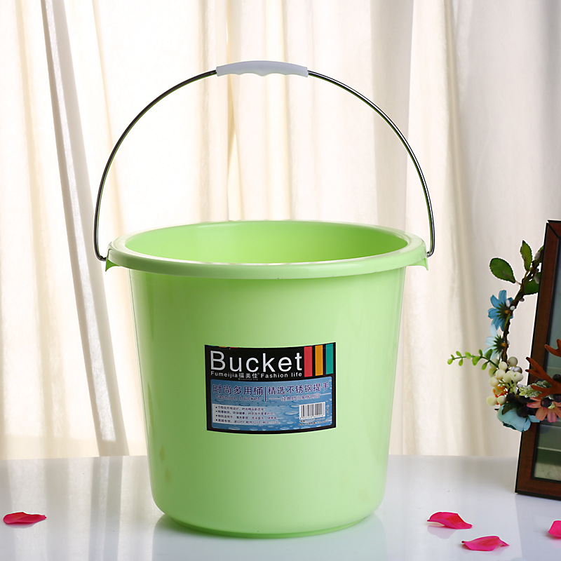 Origin Thickened small plastic bucket 13L smash resistant plastic bucket portable household car wash bucket Specification drawing