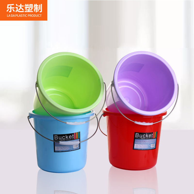 Origin Thickened small plastic bucket 13L smash resistant plastic bucket portable household car wash bucket full figure