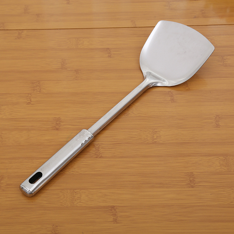 Non - magnetic stainless steel thickened spatula frying shovel kitchen utensils and supplies spatula frying shovel wholesale details Picture