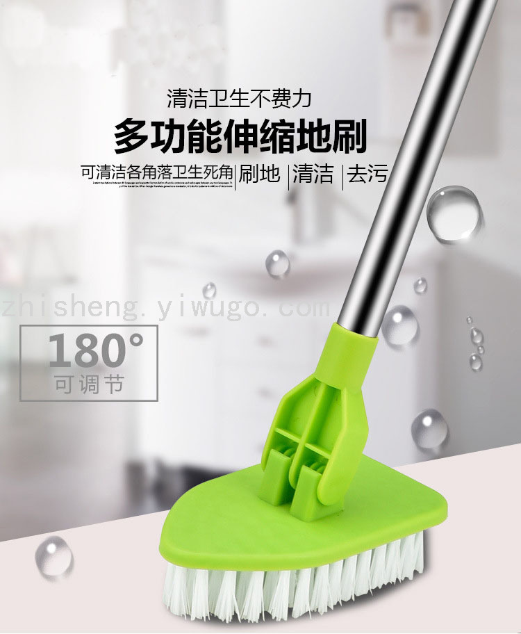 Cross border multifunctional retractable brush home floor brush tile brush bathtub brush cleaning brush sponge brush triangle brush details Picture
