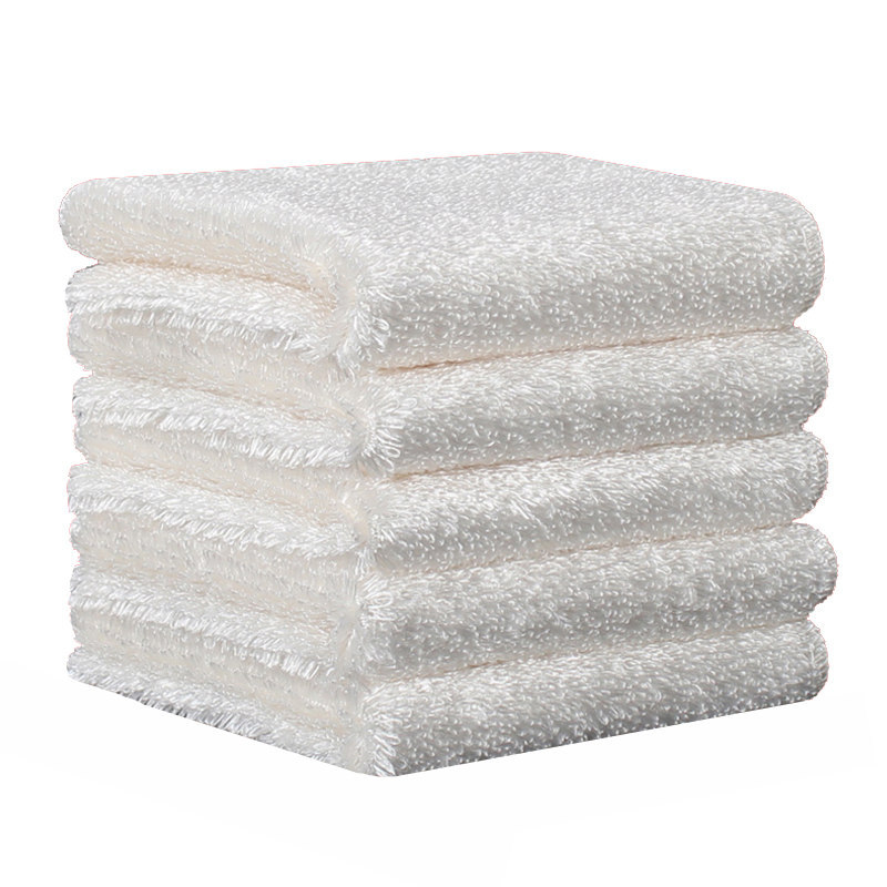 18x23CM double layer bamboo fiber cloth non-stick oil dishcloth household kitchen table wipe absorbent not shed hair Item Picture