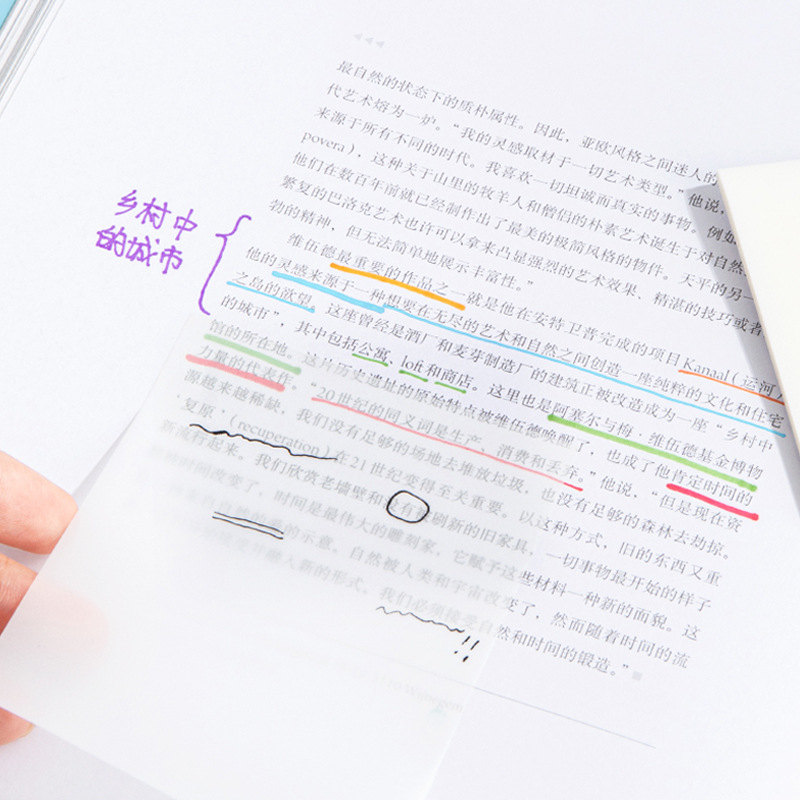 Transparent Post-it Notes Student notes Post-it stickers can be torn simple post-it paper Instagram post-it notes N times post it Specification drawing