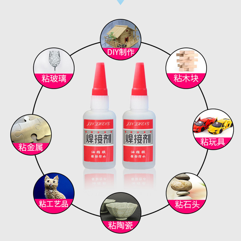 Strong 502 glue welding agent run Jianghu stall glue ceramic welding glue oily glue glue shoes glue wood glue Application Scenario