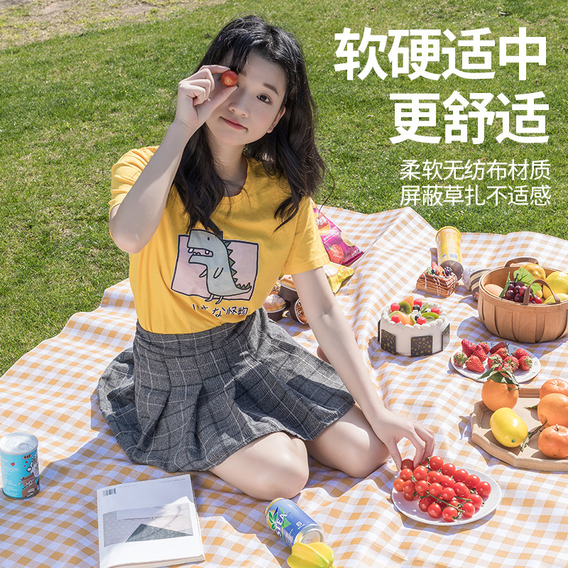 Picnic mat waterproof mat thickened picnic cloth outdoor supplies portable waterproof picnic tent mat camping mat details Picture