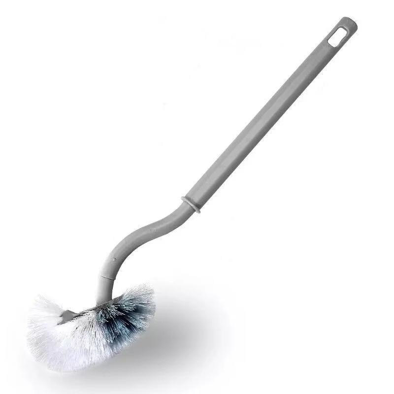 New S-shaped thickened long handle toilet brush without dead corner brush toilet seat cleaning brush manufacturers wholesale Application Scenario