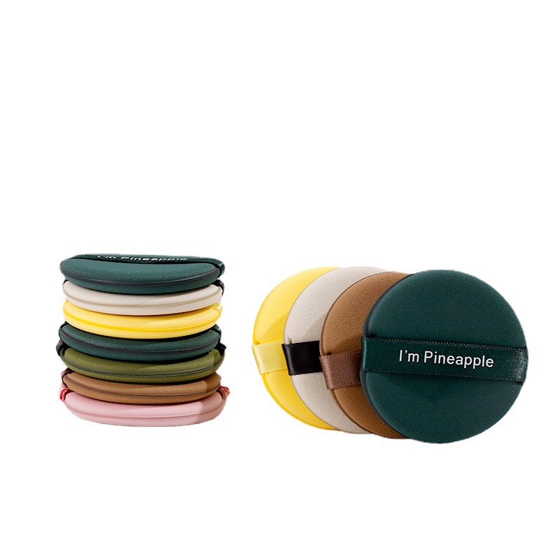 Magic net red powder puff egg yolk pie pineapple air cushion powder puff do not eat powder makeup sponge wet and dry factory wholesale Item Picture