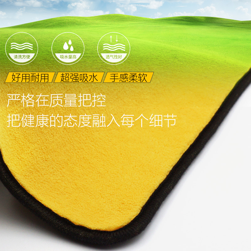 Wholesale double-sided thickened high-density coral wool absorbent wipe car not easy to lose hair soft thick towel manufacturers direct custom Specification drawing