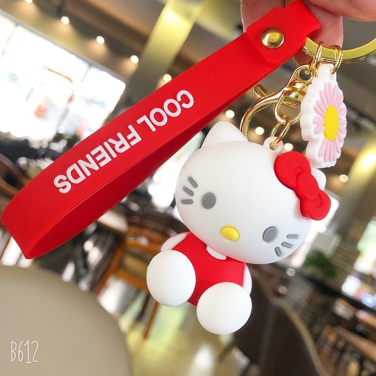 KT Kitty Kitty key chain cartoon car pendant creative cute couple bag key chain gift wholesale Application Scenario