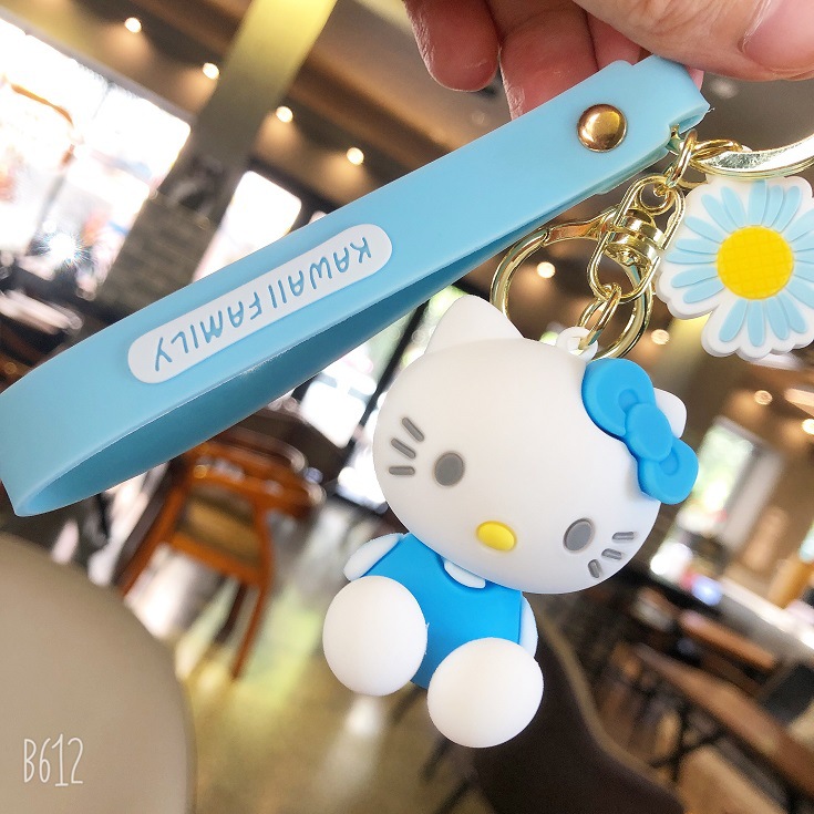 KT Kitty Kitty key chain cartoon car pendant creative cute couple bag key chain gift wholesale Specification drawing