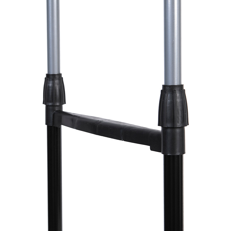 Ordinary iron pipe small lifting clothes hanger floor high and low parallel bar not telescopic clothes rack moving belt wheel Application Scenario
