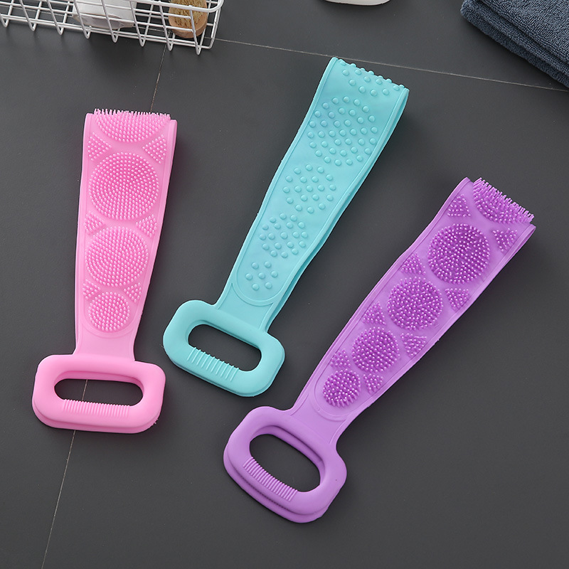 Rub zao silicone rub zao towel strong men and women to rub back rub marl strip back exfoliating shower bath brush Specification drawing