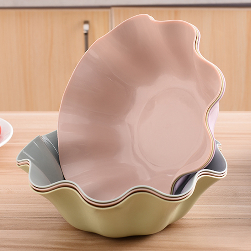 Fruit plate creative modern living room European home flounce fruit plate office desktop snack plate candy plate full figure