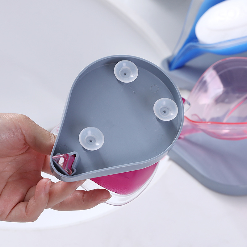Leaf soap box creative soap holder non-perforated soap shelf Soap box drain toilet drain soap holder Item Picture