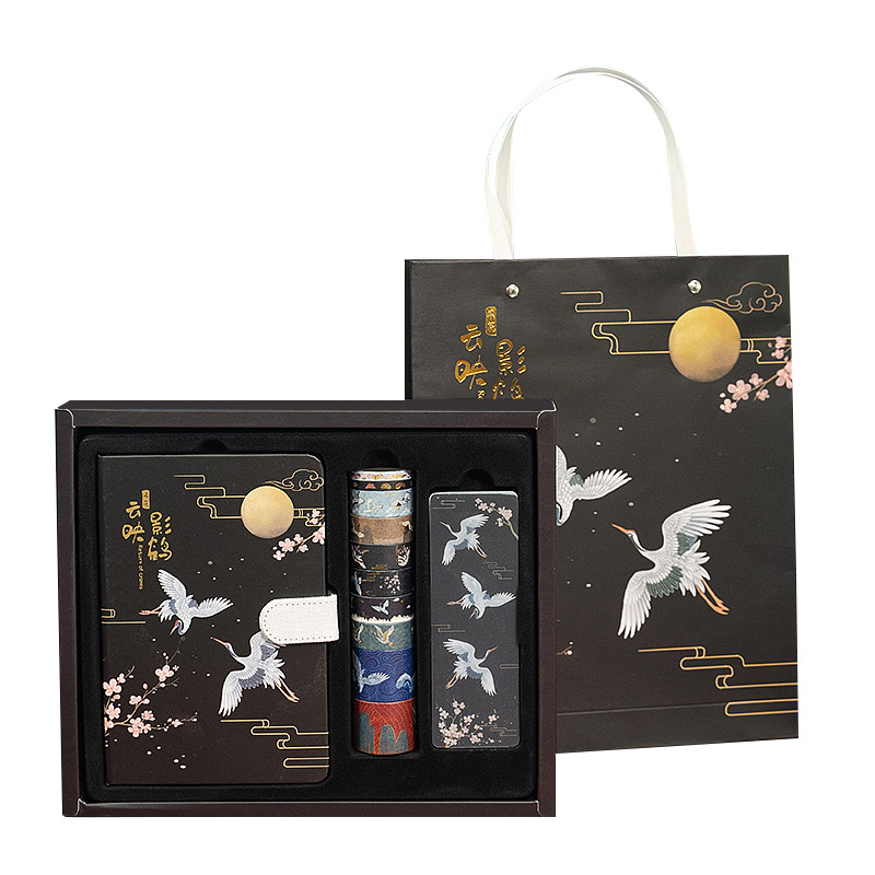 Mori wood Yunying Yinghe Chinese style illustration hand ledger stationery set gift package creative and paper sticker gift box customization Item Picture