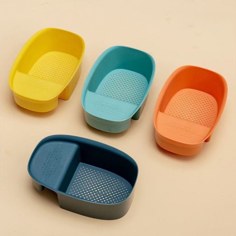 Saddle type drain basket kitchen sink kitchen waste drain hanging basket sink vegetable tea drain rack storage rack details Picture