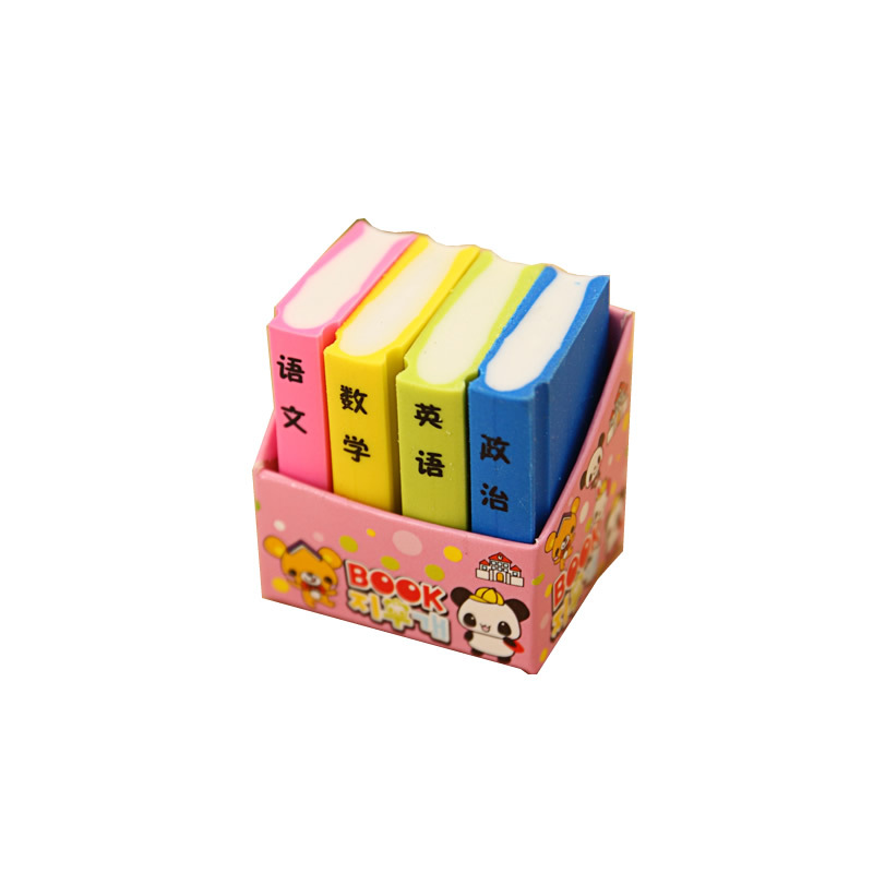 Creative lovely Chinese mathematics textbook candy color eraser eraser students rubber stationery manufacturers wholesale Item Picture