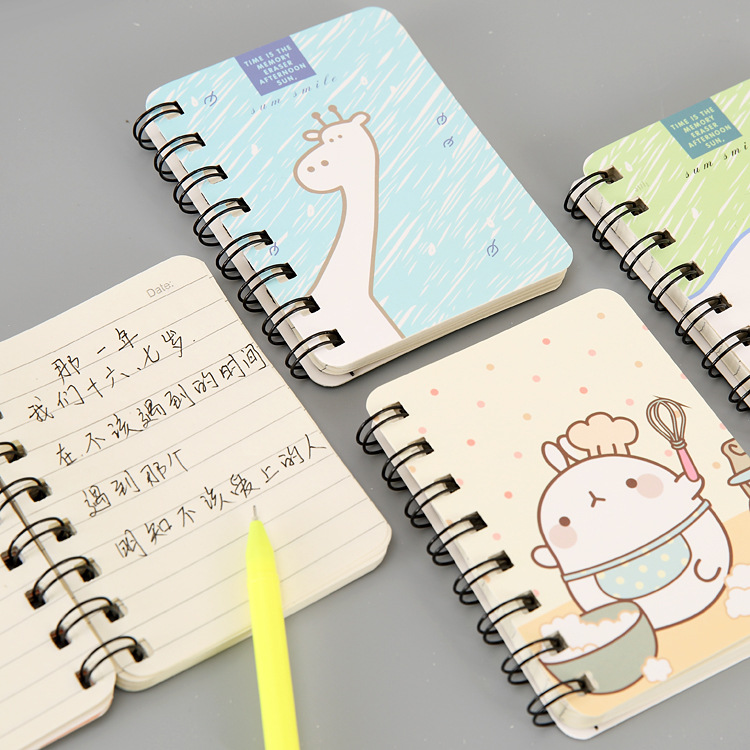 Special creative cartoon Germinator thickened coil this notepad carry this student stationery book wholesale manufacturers Application Scenario