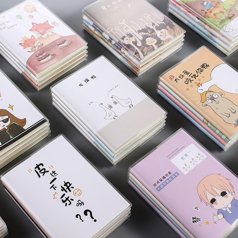 Korea Stationery 64k plastic sleeve PVC portable creative mini notebook notebook wholesale