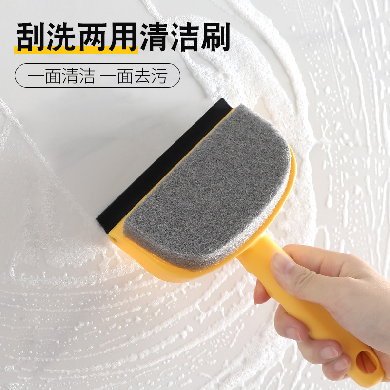 Double purpose wiper for scraping glass, window cleaner, household window cleaner, table glass cleaner