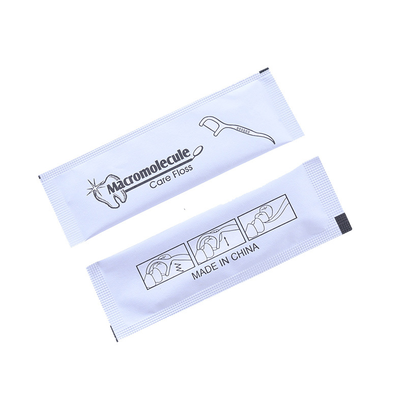 Supply single packaging floss rod floss pick independent packaging paper packaging floss wholesale trade