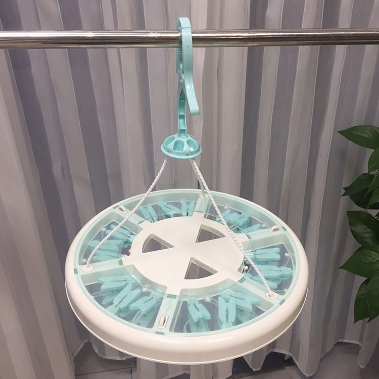 Factory direct household multi - functional disk drying rack multi - clip drying baby baby underwear socks windbreaker rack