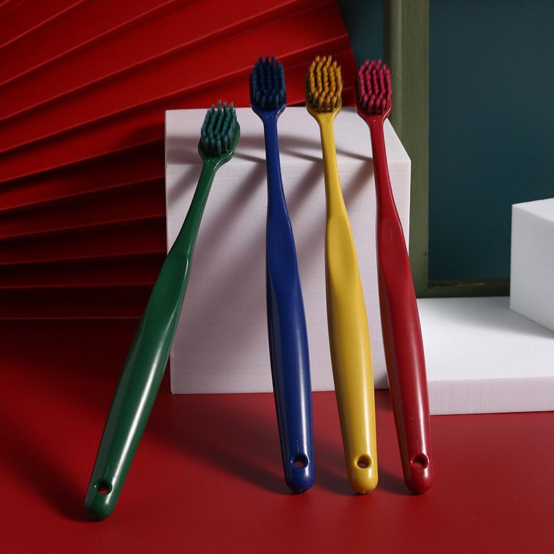 Manufacturers wholesale 2 sets of wide-head toothbrushes 2 sets of bamboo charcoal adult household ultra-fine soft hair