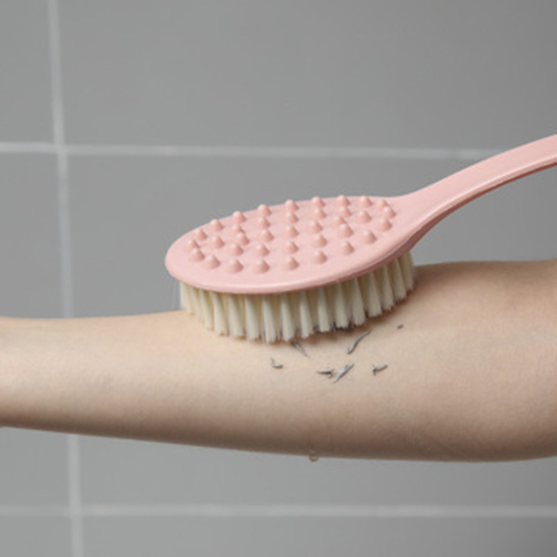 Bathroom massage brush long handle bath brush soft hair bath brush exfoliating brush bath brush on the ground