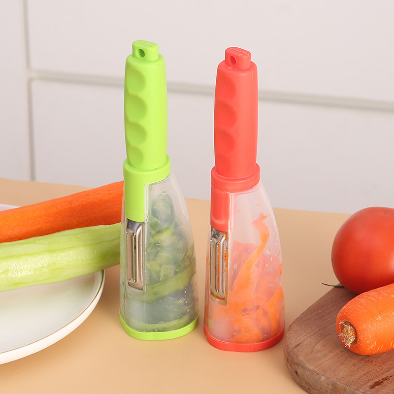 Multifunctional storage paring knife paring knife with storage cylinder peeler peeling apple supplies household paring knife