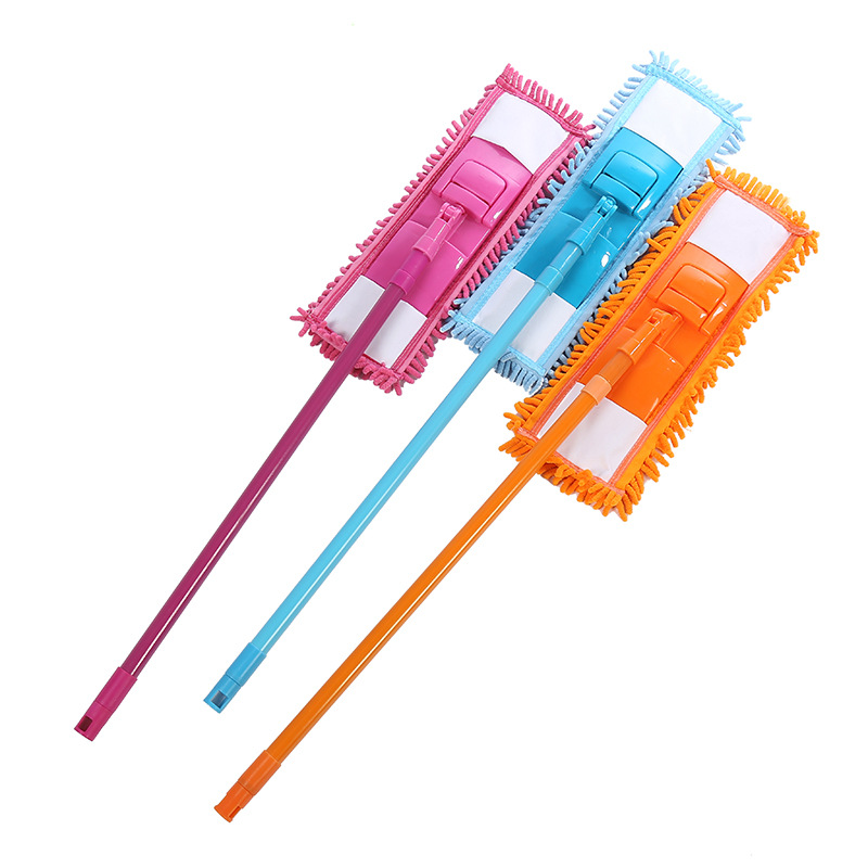 Chenille flat mop household removable cleaning durable ceramic tile mop mop wholesale multifunctional