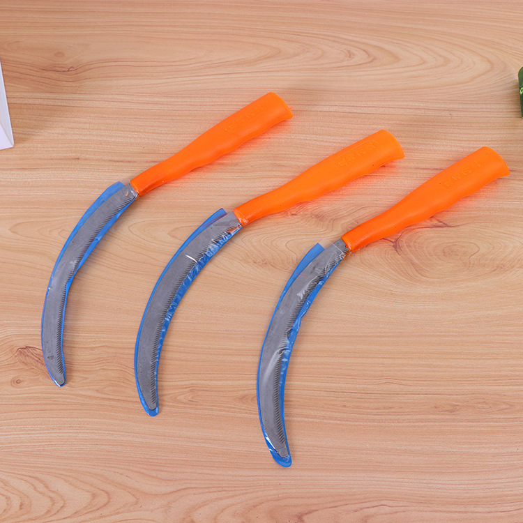 Two yuan shop farm tools wo serrated grass cutting knife garden tools grass cutting serrated knife small sickle