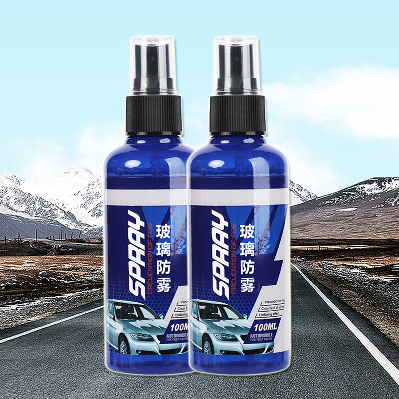 Vehicle rain and fog repellent vehicle glass coating agent vehicle rearview mirror defogging dehydrating glass cleaner