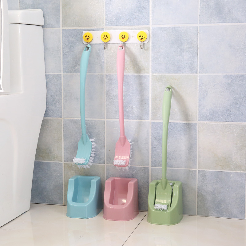 Household toilet brush set Creative toilet wash toilet brush New long handle no dead Angle cleaning brush no dead Angle