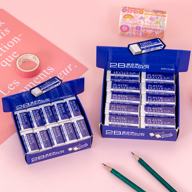 3081 3083 ultra clean soft office special 2B pure white eraser student rubber stationery wholesale