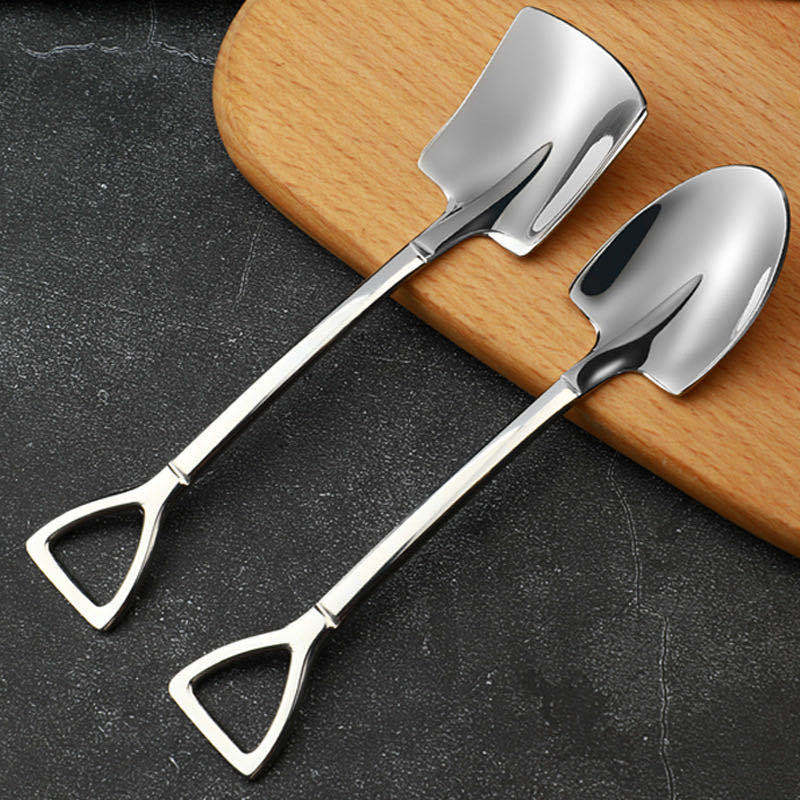 304 stainless steel shovel spoon retro Internet red tableware watermelon ice cream honey giveaway creative personality creative spoon